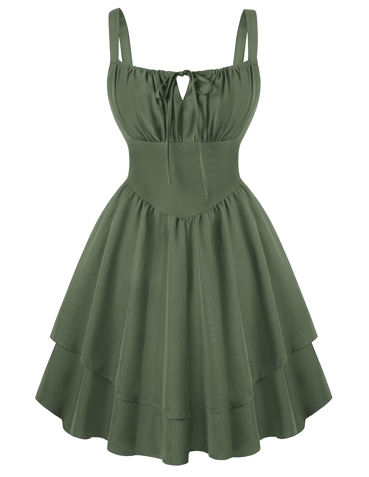 Scarlet Darkness Mini Corset Dress for Women Teens Ruffle Sundress Homecoming Dresses