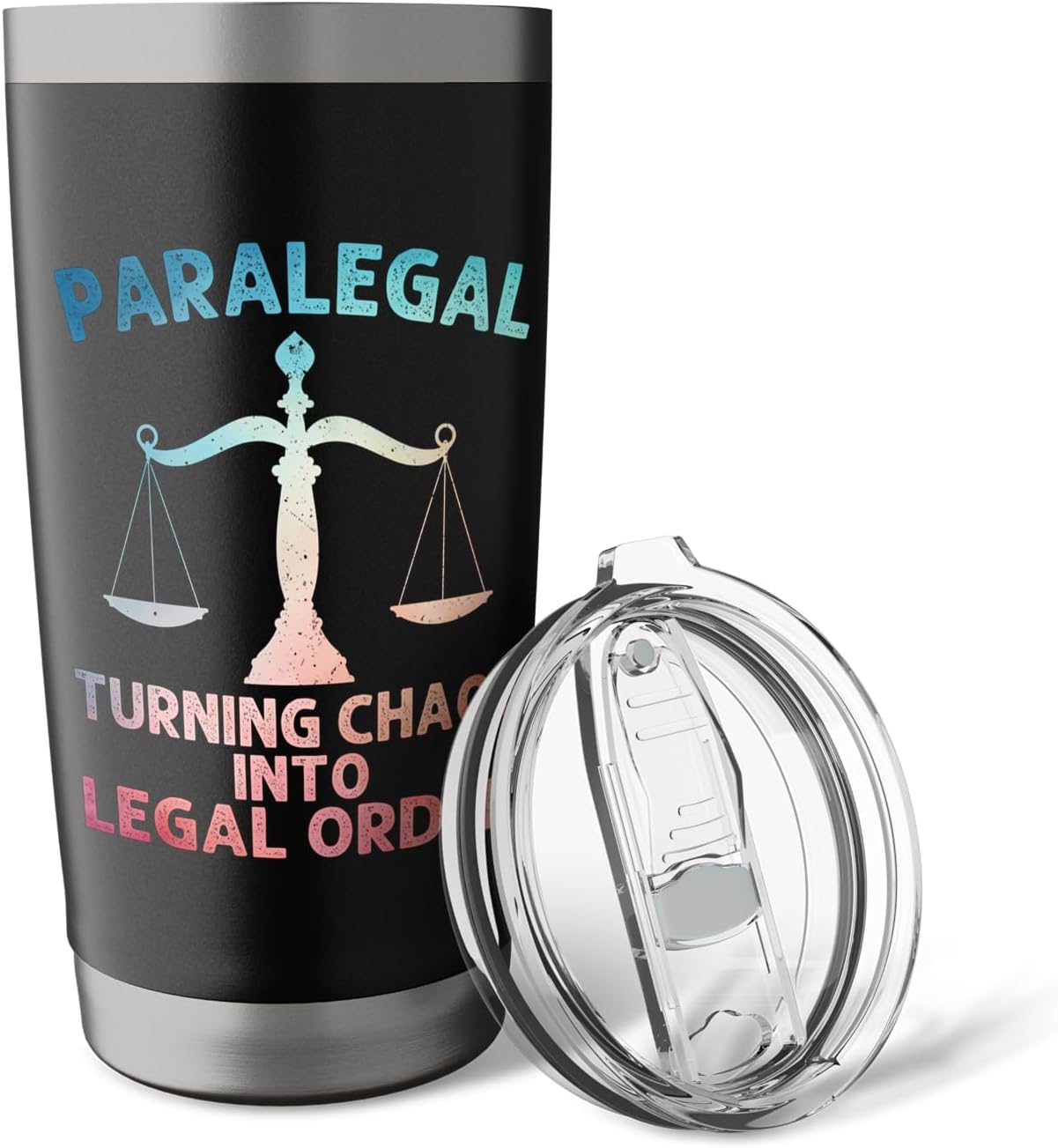 Paralegal Art For Men Women Lawyer Legal Assistant Paralegal Stainless Steel Insulated Tumbler image 5