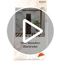 Image of VIKI Wardrobe | Wooden Almirah for Clothes,Door for Bedroom, 1 Door Wardrobe with Doors (Frosty White, Dark Wenge - 40D x 40W x 180H) | 1 Year Warranty | DIY