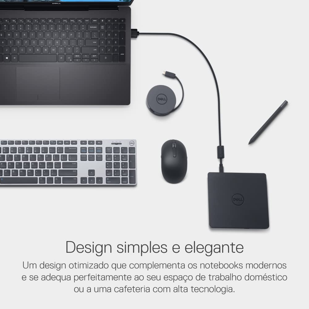 DELL DW316 - Unidad de Disco Óptico DVD/CD USB 2.0 para Computadora - Negro