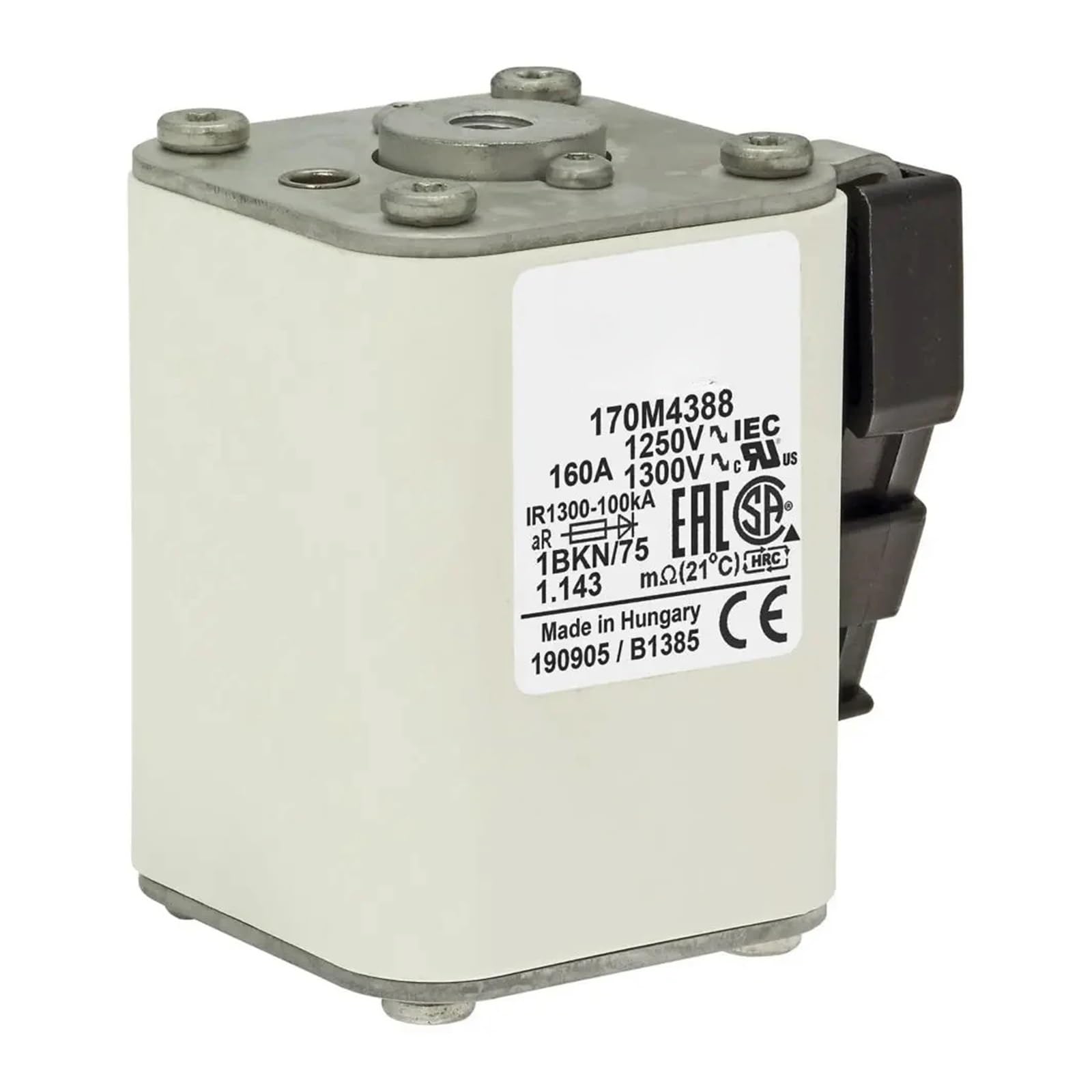 Fusible 170M4491 à coupure ultra rapide pour la sécurité des armoires électriques