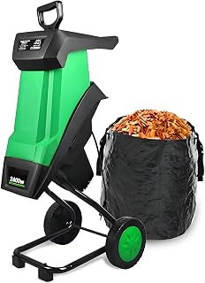 2400W Electric Wood Chipper Garden Shredder with 50L Collector