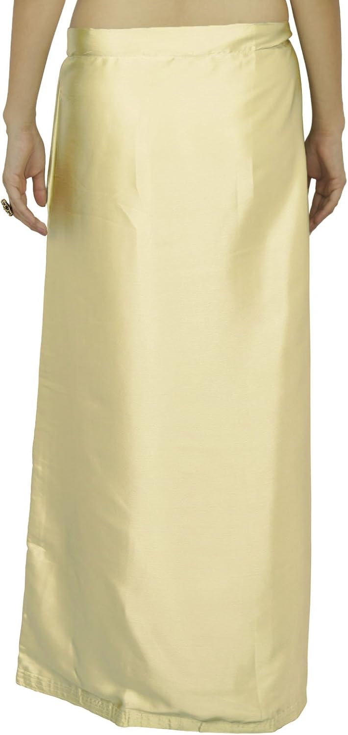 Inskirt Lining for Sari Indian Satin Silk Petticoat Gift for Women