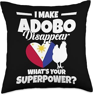 Chicken Adobo Snacks Filipino Cuisine Snacks Chicken Adobo Throw Pillow