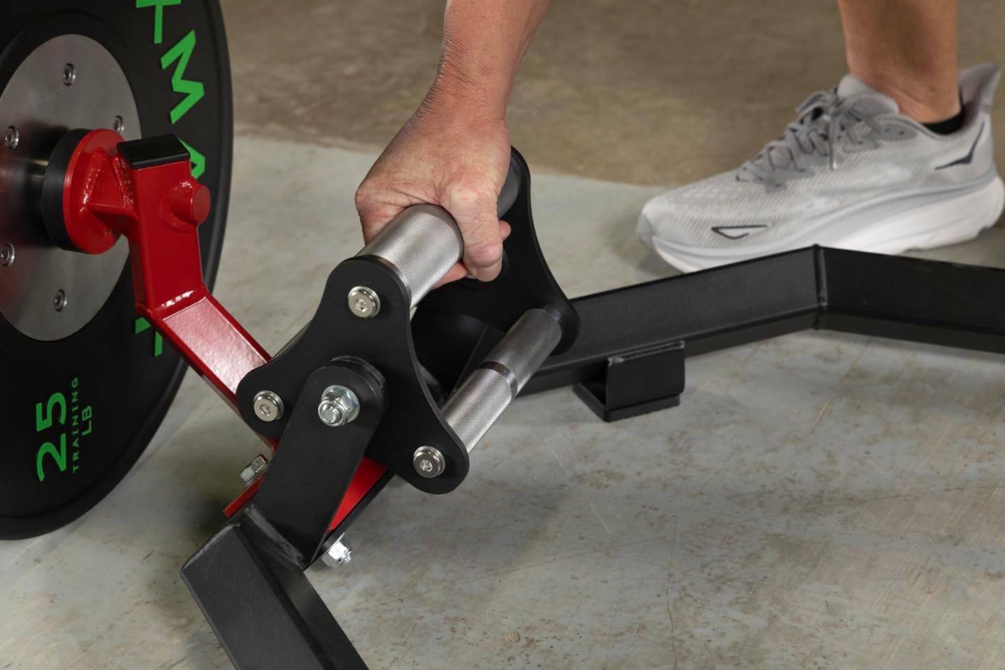 Hex Trap Bar, Specialty Barbell with Rotating Tri-Grip Handles in 30mm, 38mm, and 45mm Diameter, Fits Bumper Plates and Weight Plates with 2" Insert