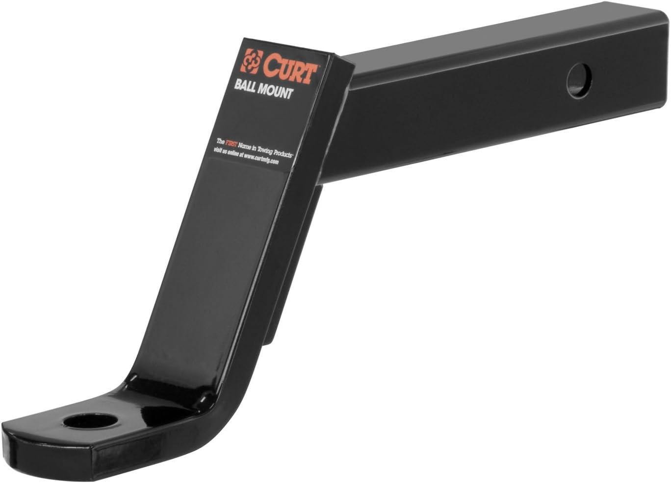 CURT 45080 Class 3 Trailer Hitch Ball Mount, Fits 2-Inch Receiver, 7,500 lbs, 1-Inch Hole, 6-Inch Drop