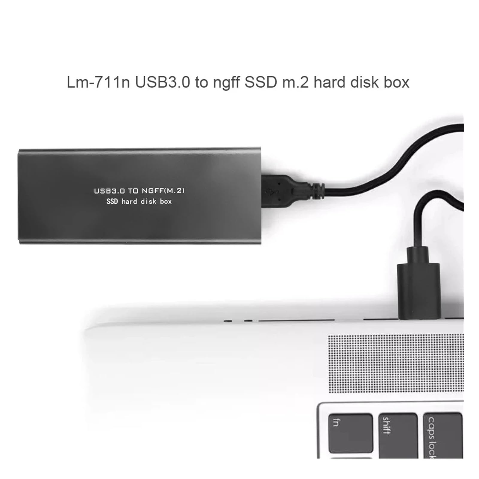 Custodia for HDD USB3.0 M.2 a USB3.0SATA, Custodia for Disco Rigido Mobile, 2230/2242/2260/2280 mm