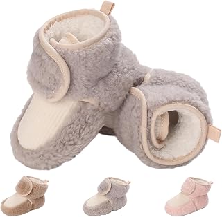 Baby Boy Boots Girls, Birth Winter Warm Soft Snow Boots Cradle Toddler Shoes Non-Slip First Step Kids Boots for 0-18 Months Baby Unisex