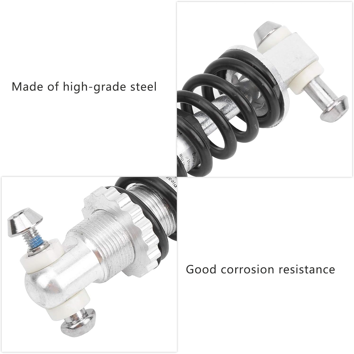 2Pcs Rear Shock Absorber, 150MM×300 Motorcycle Shocks Struts Damper Air Suspension 2000KG Coil Spring Shocks for Mountain Bike ATV
