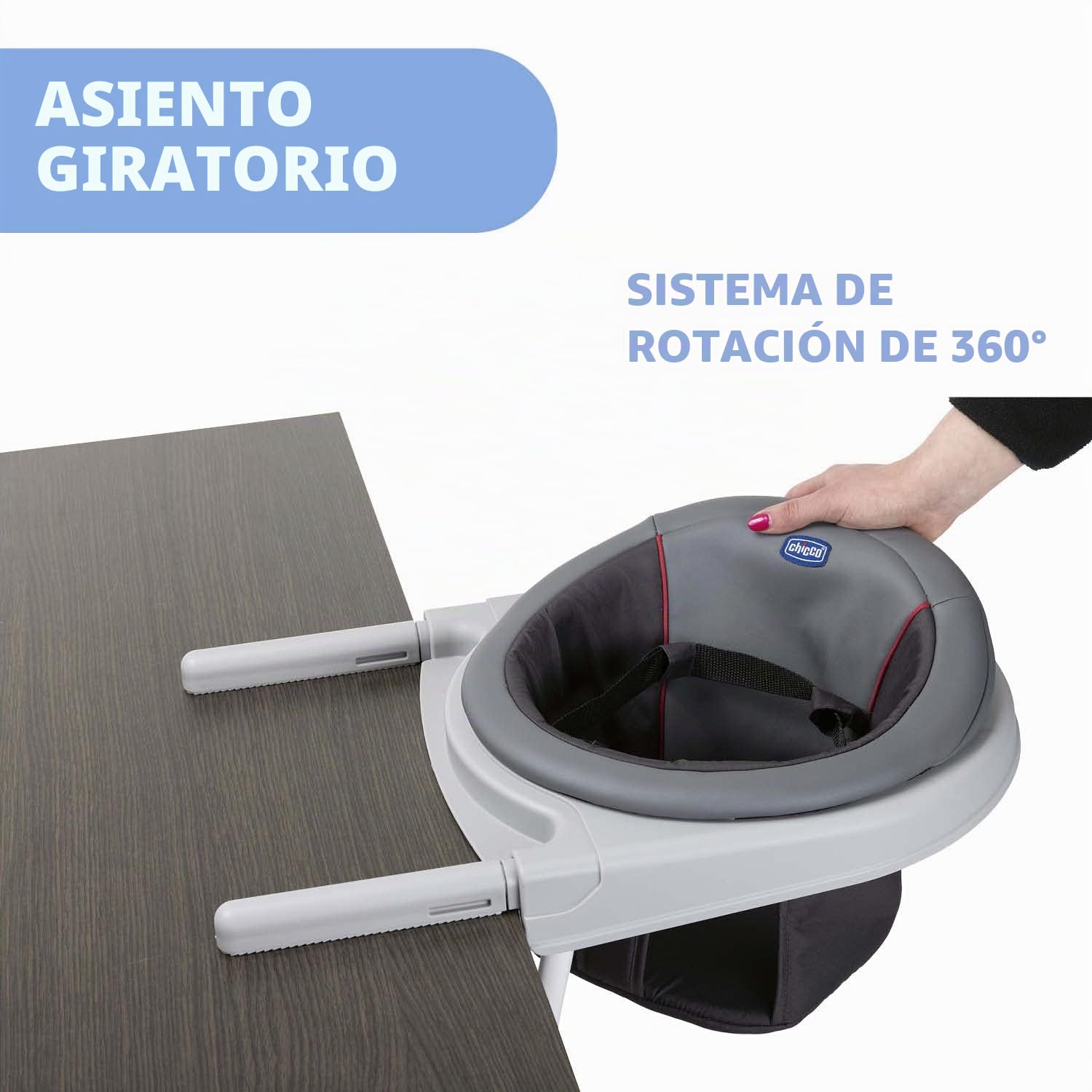 CHICCO ASIENTO DE MESA 360° STONE