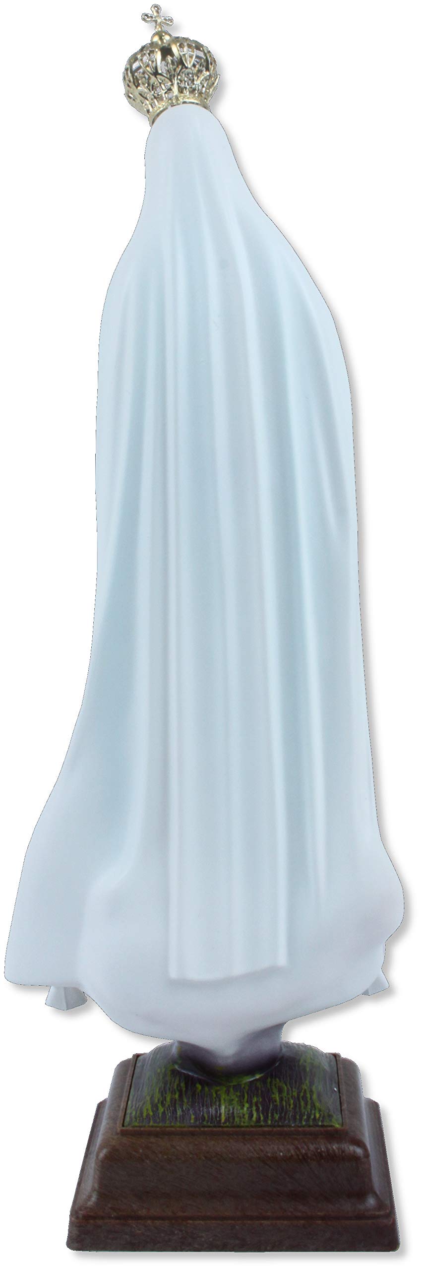 Statue Vierge De Fatima En Résine Peinte Main - 44cm - Déco Intérieur Ou Extérieur - Fabrication Portugaise