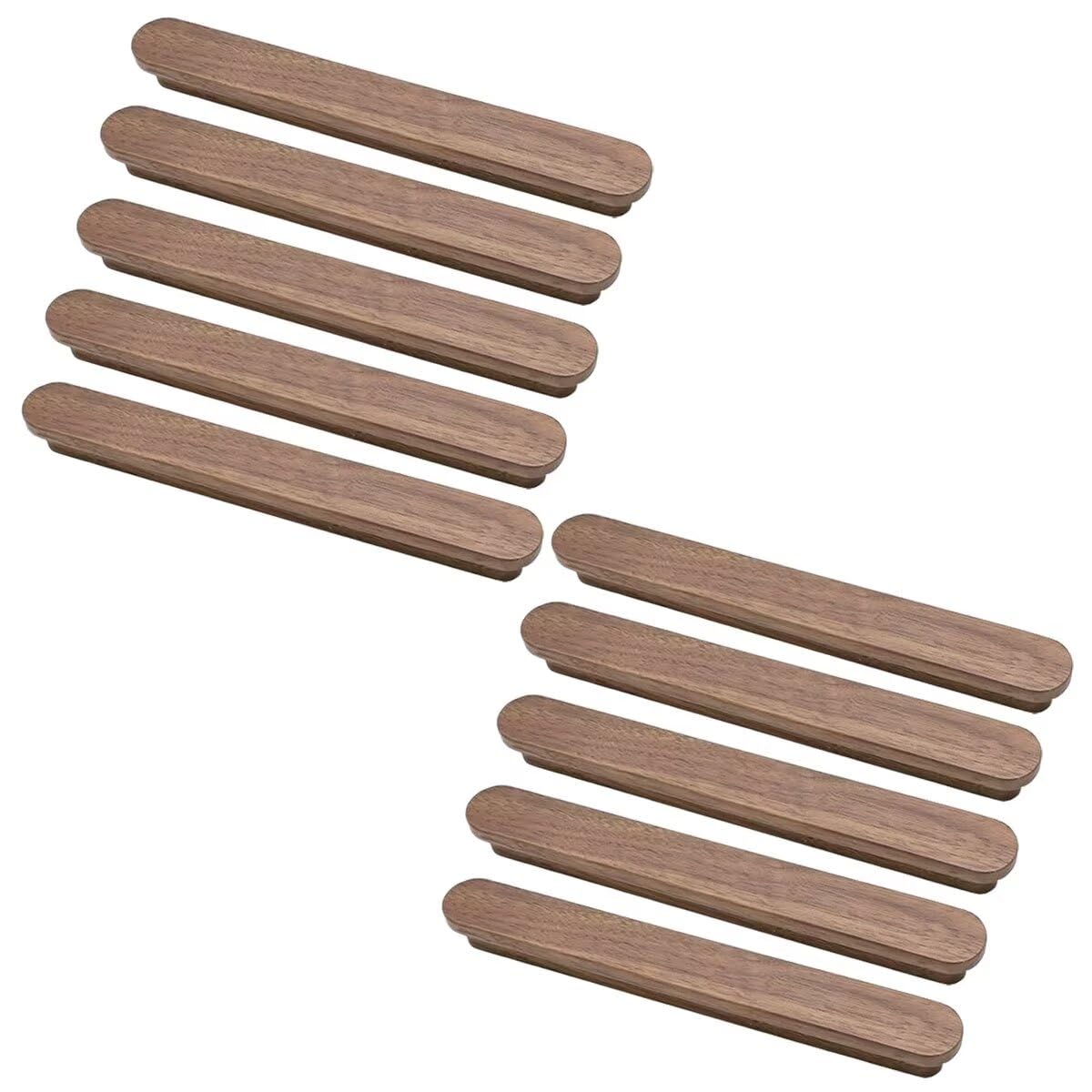 Boutons de tiroir en bois 192mm lot de 10 poignées pour cuisine