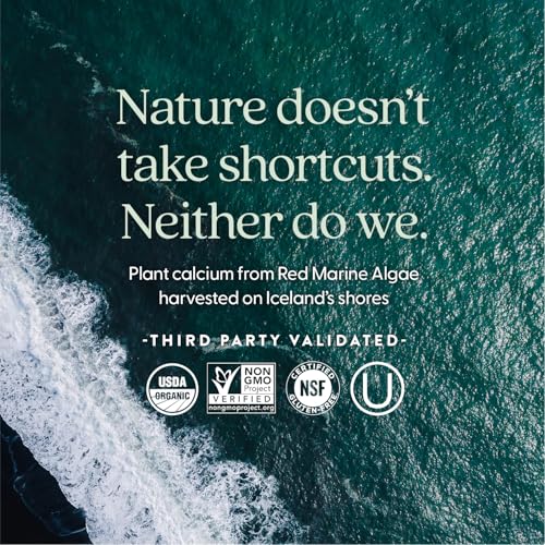Image of New Chapter Bone Strength Take Care - Bone & Heart Health Supplement - Clinically Studied Plant Calcium from Red Marine Algae - Vegan, Organic, Gluten Free & Kosher - 180 Slim Tablets