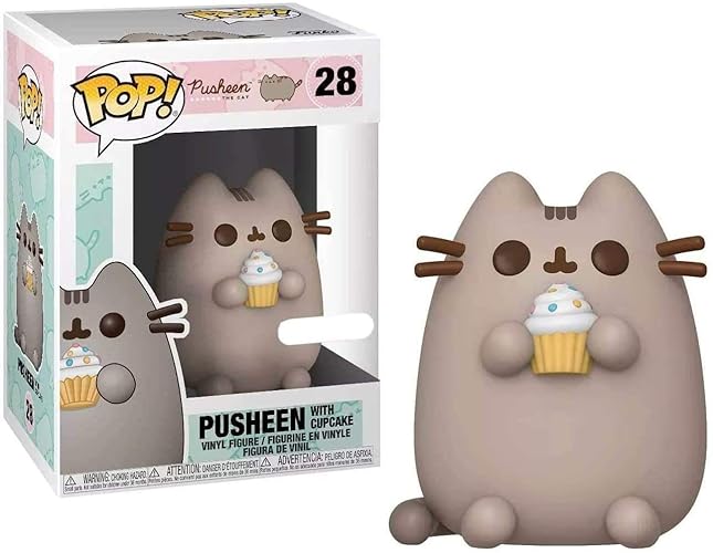 Funko POP! Pusheen The Cat #28 - Exclusivo de Pusheen con Cupcake