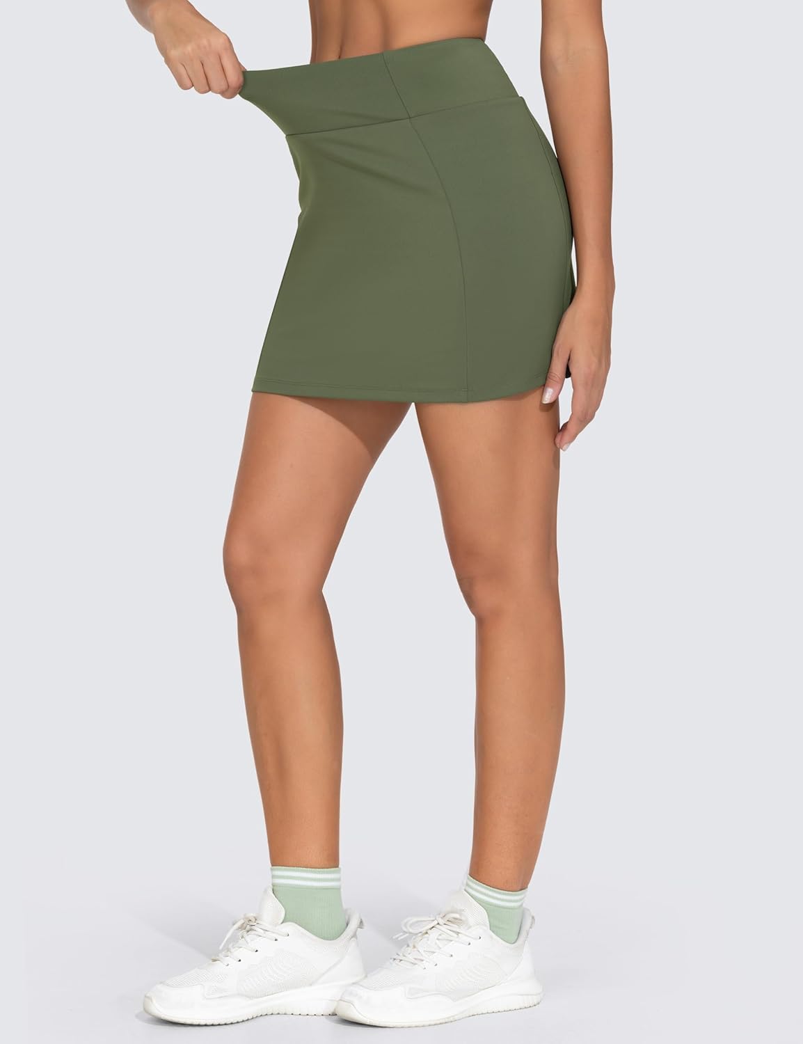 THE GYM PEOPLE Women's High Waisted Golf Skorts Tennis Mini Athletic Active Skirts Built-in Shorts with 3 Pockets - Image 4