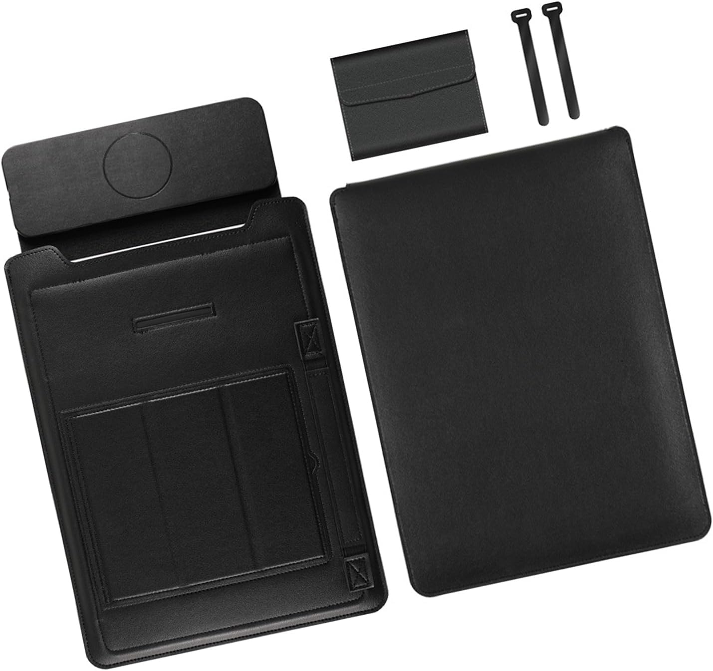 Leather Laptop Stand Case Integrated Wireless Phone Charging for Convenient Charging and Reducing Neck Strain