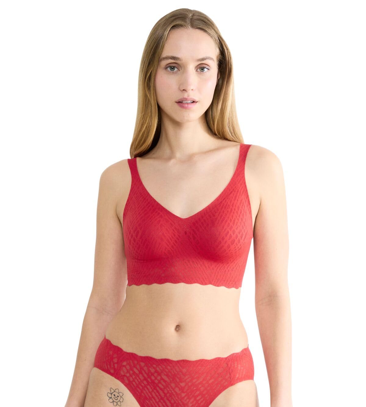 Sloggi Zero Feel Bliss Bralette Women's Red Medium