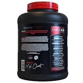 Insane Labz Insane Whey,100% Muscle Building Whey Protein, Post Workout, BCAA Amino Profile, Mass Gainer, Meal Replacement, 5lbs, 60 Srvgs, (Birthday Cake)