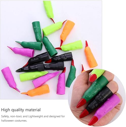 Miniatura 9 de Totority Juego de 80 piezas de extensión de dedo de Halloween, juguete a granel, juguete de monstruo, juego de plástico, ropa de vampiro, disfraz de