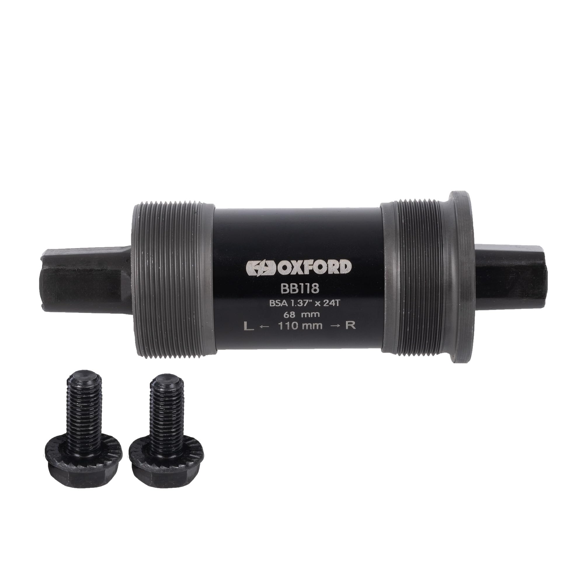 Oxford Unisex Bb118d Bottom Bracket Unit Threaded (68 X 122.5mm) | BB Cycle Bike Maintenance, Black, 68 X 122.5mm EU