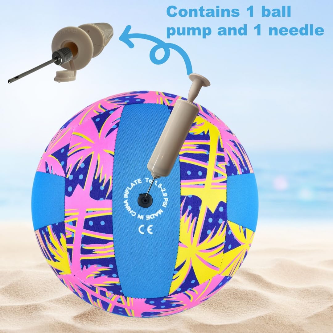 Pallone Morbido Pallone Pallavolo Fantecia Taglia 5 - Per Beach Volley E Piscina, Morbido E Impermeabile Con Pompa Pallone Piscina