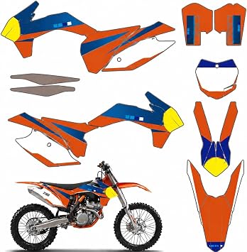 Customized Motorcross Stickers Graphics Kit Fit for KTM SX SXF XC 125 200 250 300 350 450 450F 2013 2014 2015
