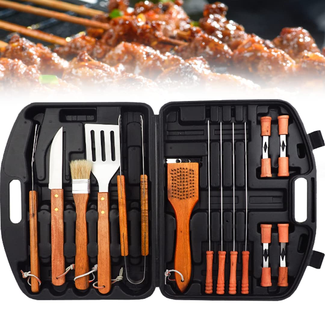 Ensemble d'accessoires de barbecue 19 pièces, le coffret idéal pour équiper les passionnés