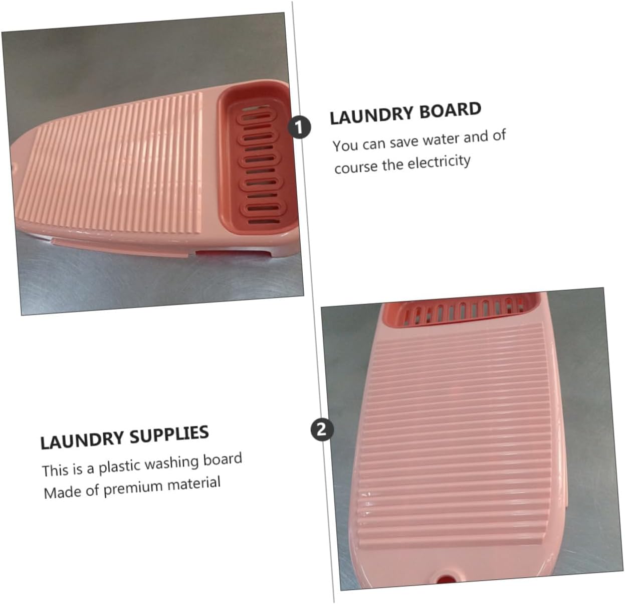 Abaodam 2pcs Creative Non- Laundry Board Thickened Plastic Scrubbing Washboard for Home Use Small Essential Laundry Supplies for Easy Hand Washing and Cleaning Boys and Girls Clothes
