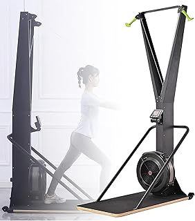 SKVLF Ski Exercise Machines with Displays, Indoor Ski Machines, Elliptical Cross Trainers, Ski Exercise Machines Strength Training Leg Machines, Cardio Equipment