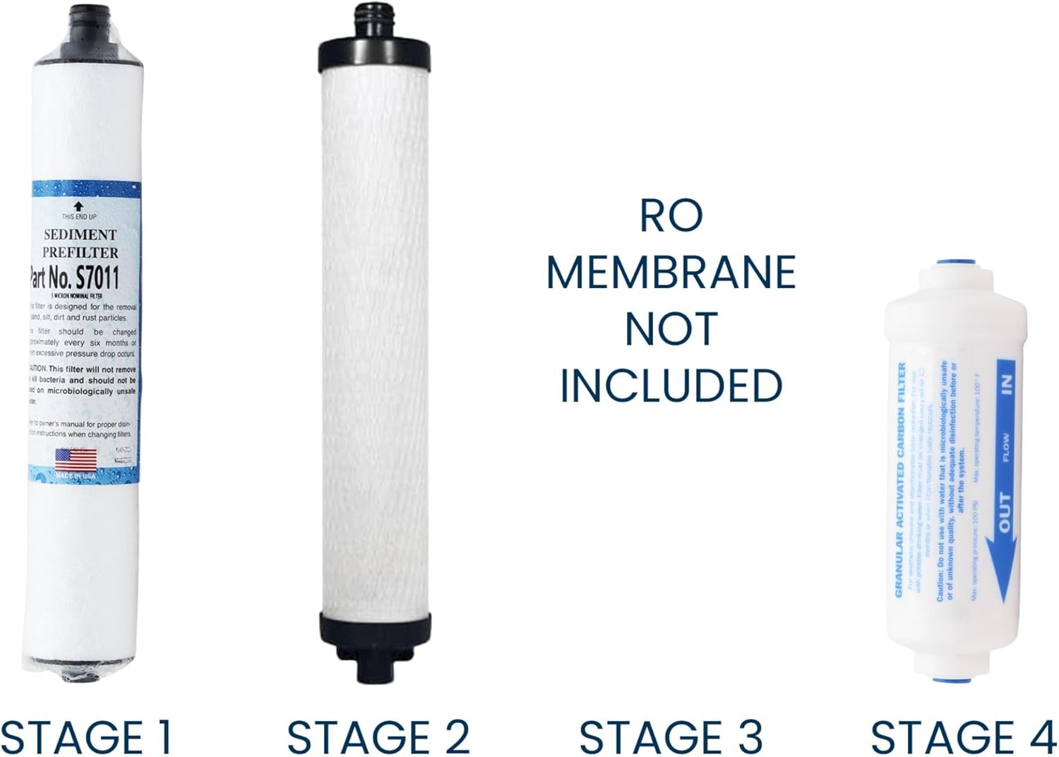 Microline TFC-400 RO Replacement Filter Kit – Annual Supply Bundle Includes Filters S7011, S7028, K2333-KK, Reverse Osmosis Membrane Not Included, Use with TFC-400 Under-sink Drinking Water System