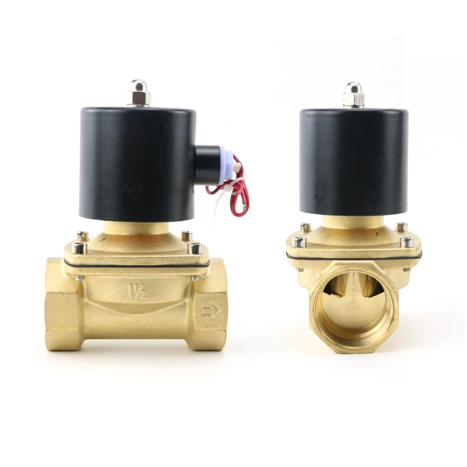 Électrovanne électrique en laiton normalement fermée AC220V DN15
