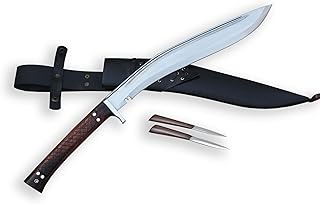 GK&CO. Kukri House. Genuine Kukri - Genuine tradition -20 Inch Sirupte Panawal Wooden Handle Khukri Black Sheath Handmade in Nepal