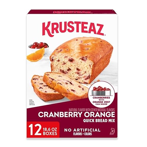 Krusteaz Cranberry Orange Quick Bread Mix, Made with Real Cranberries