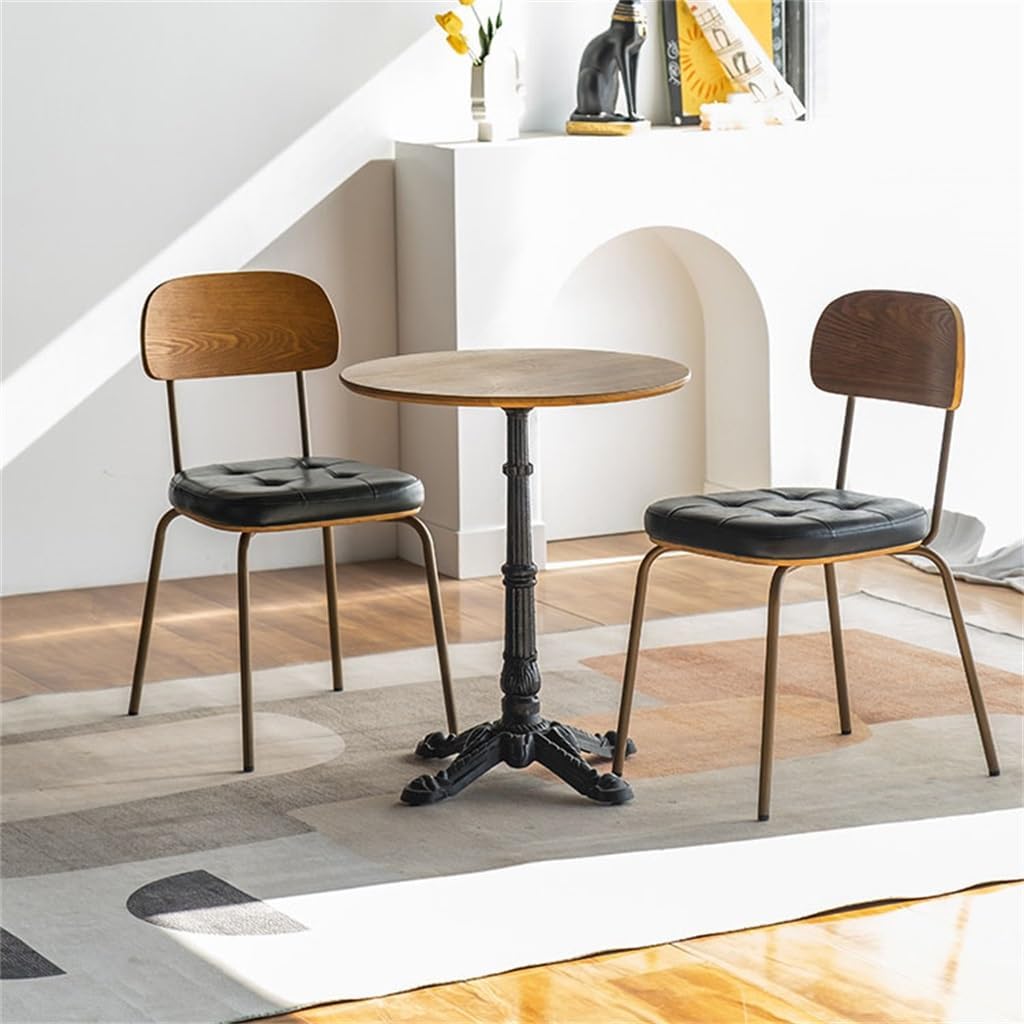 Industrial Household Retro Iron Soft Package Backrest Armchair Restaurant Bar Chair