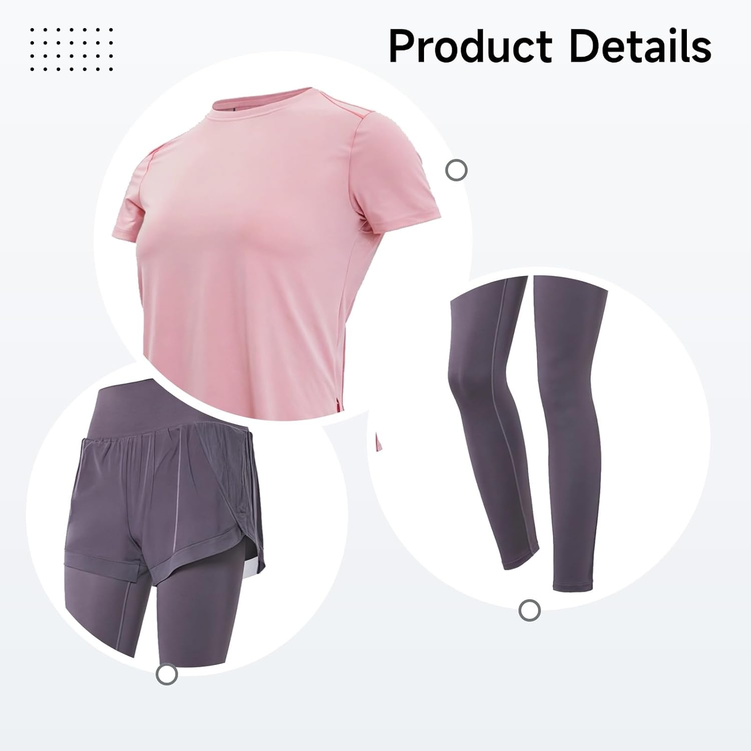 Women'S Pilates Outfit Set, Black, Stretchy Fabric, Short Sleeve Two Piece, Casual And Sports Xxl