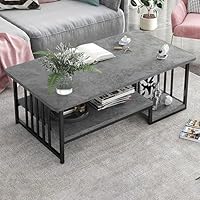 完成品　大理石柄　ローテーブル(完成品)　2段　収納 LOWYA テーブル ローテーブル おしゃれ リビング 収納 完成品