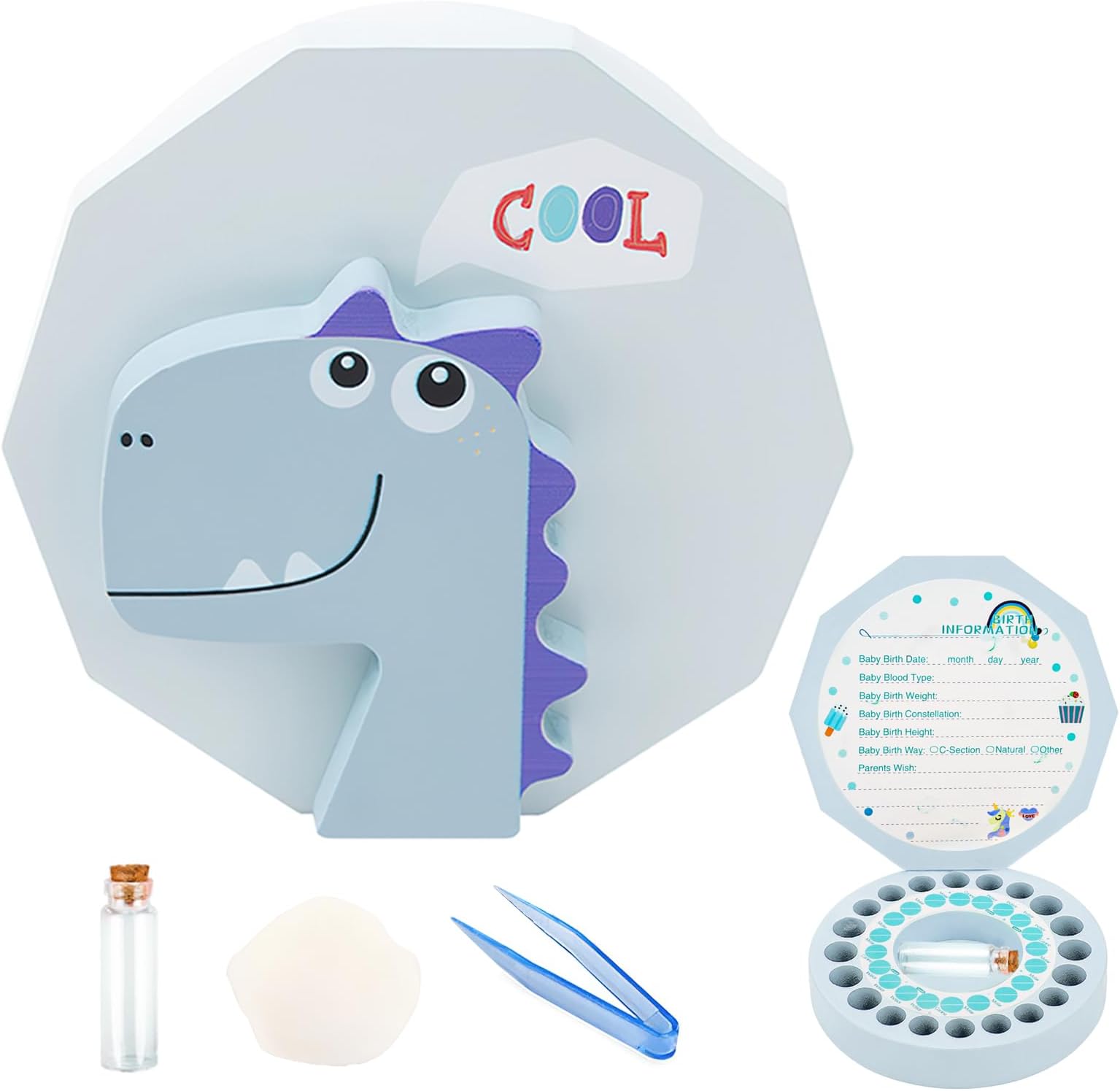 Scatolina Per Denti Da Latte - Portadentini In Legno, 5x5 Cm, Per Bambini - Foto 3