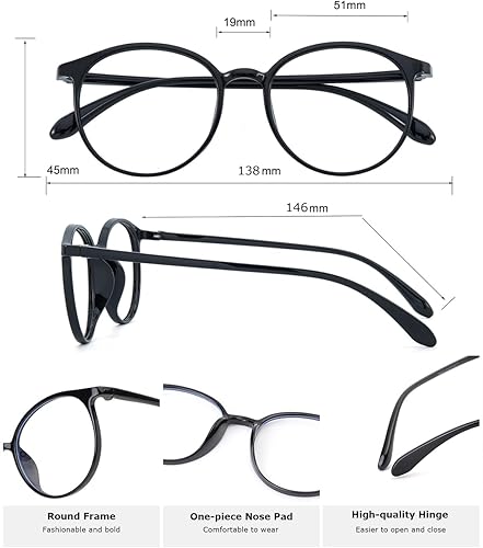 Miniatura 4 de Lentes de luz azul, para computadora para mujeres y hombres, antirreflejos, antirreflejos, antirrayos UV, alivian la fatiga ocular, minimizan el