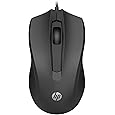 HP Wired Mouse 105 - Optical - Cable - USB Type A - 1600 dpi - 3 Buttons - Symmetrical