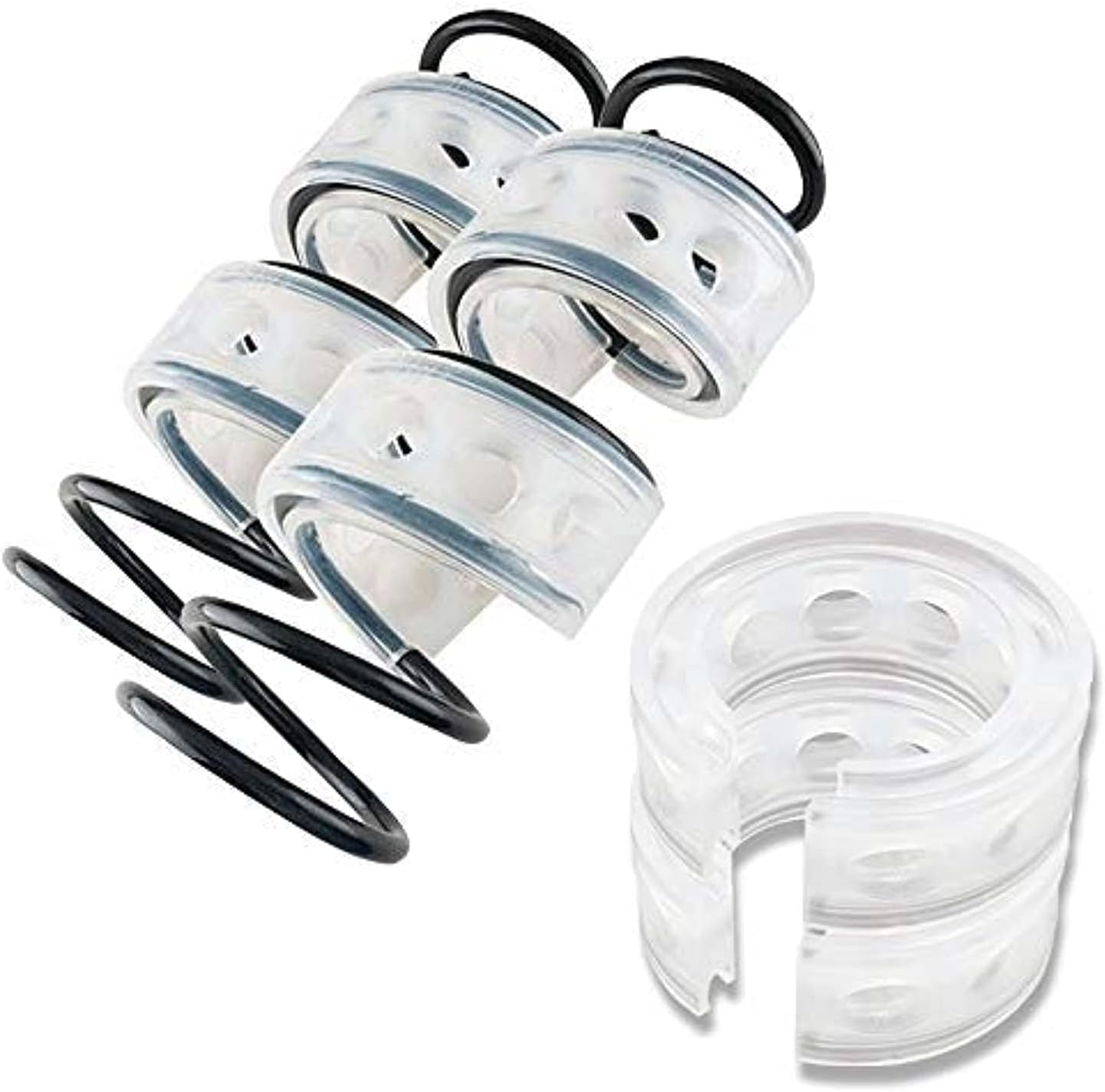 2Pcs Universal Car Shock Absorber Spring Bumper Power Auto Buffers A/B/C/D/E/F Type Spring Bumpers Rubber A Type