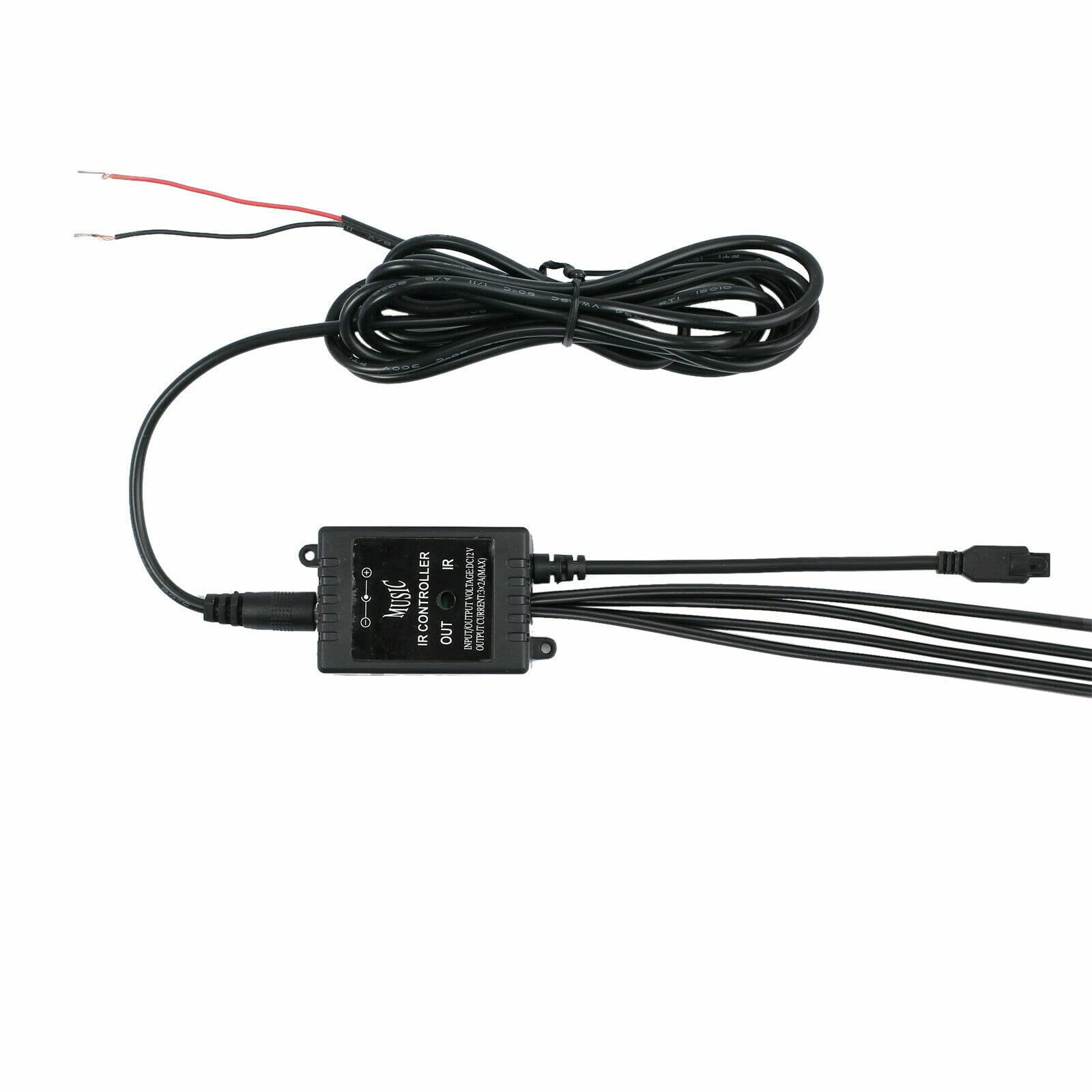 Riloer Barre de lumière LED ambiante de Voiture 12 V, kit de lumière de Bande de contrôle de Musique extérieure 4 pièces, Tube de Voiture étanche SMD5050 sous Les Lampes de carrosserie rougeoyantes