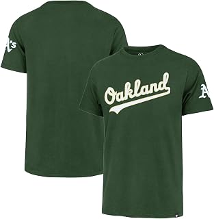 47 Brand MLB Men's Fieldhouse Franklin Team Color Embroidered Wordmark Primary Logo Short Sleeve Baseball T-Shirt