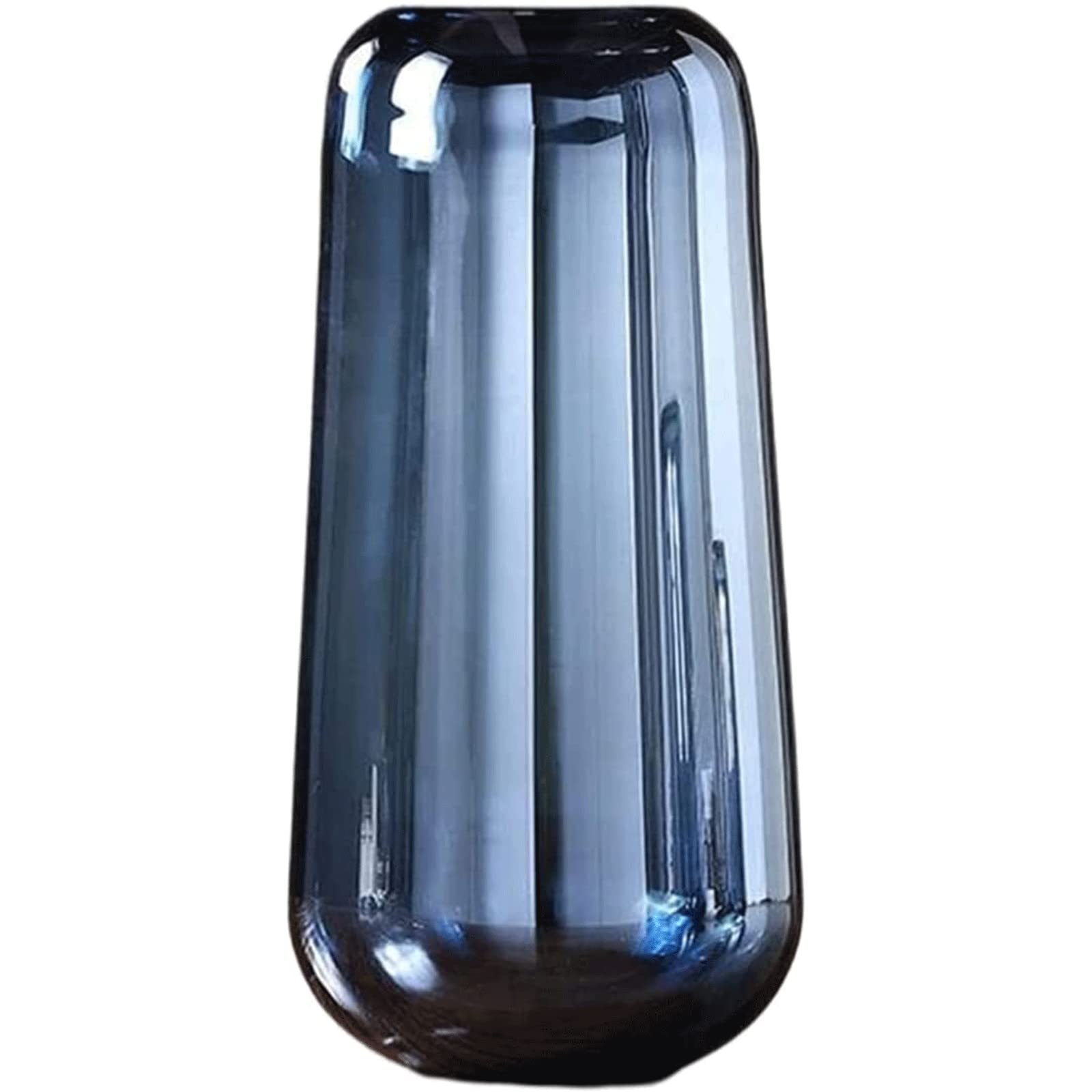 Ngdfgr As Known Fashion Simple And Modern Vase Plating Blue Flower Vases Nordic Hand Blown Minimalist The Vase Eclectic Flowerpot For Home Decoration (C),C