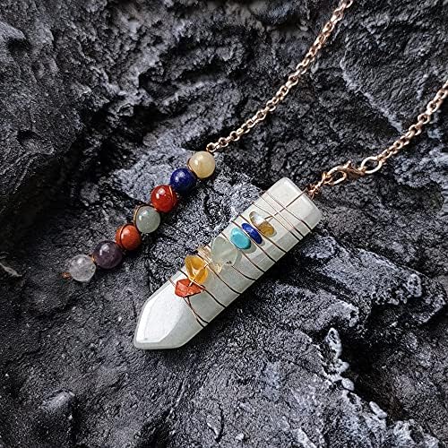 17pcs Natural Healing Crystals Set in Wooden Box, Chakra Crystal Wands Point, Tumbled Stones, Selenite Tower, Chakra Pendulum & Bracelet Balancing Meditation