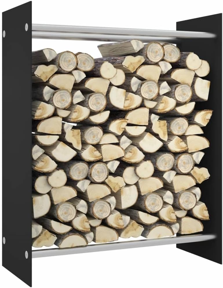 Firewood Rack Fireplace Wood Holder Log Rack Stack Rack Fireplace Tool Heavy Duty Firewood Rack Indoor Outdoor Log Timber Storage Organization Log Rack,