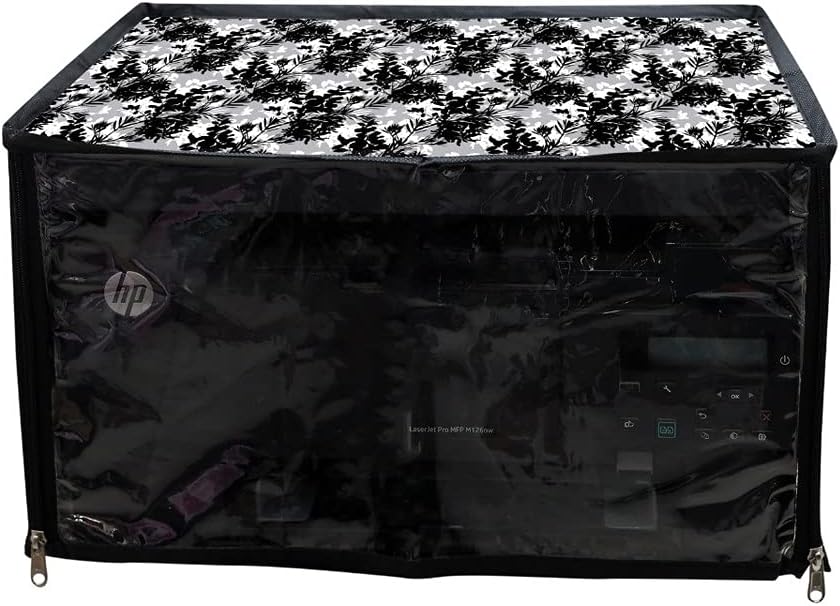 Printer Cover for HP Laserjet Pro MFP M126nw Printer with Zipper for Dust Protection , Black