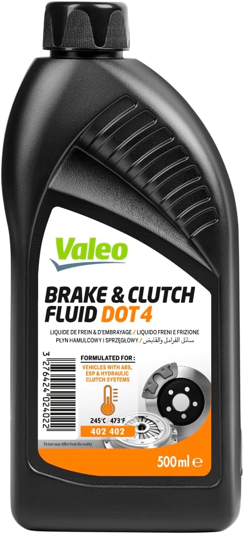 Valeo BRAKE SYSTEMS Brake Fluid 402402, DOT specification: DOT 4, Content [litre]: 0,5, Packing Type: Bottle