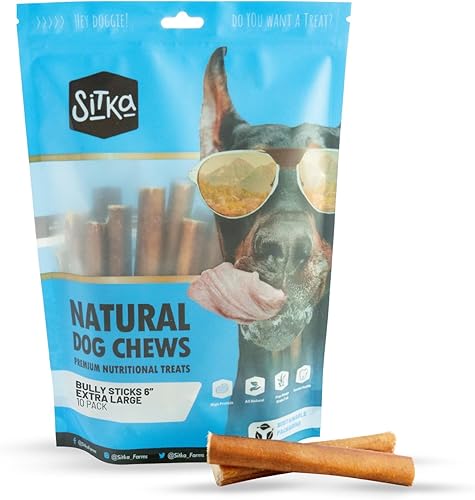 Miniatura 34 de Sitka Farms Bully Sticks XL de 12 pulgadas – 12 unidades – Golosinas dentales de larga duración para todos los perros y cachorros – Palitos de un