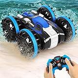 Wasser- und Landtauglichkeit: Dieses RC-Auto bietet Kindern endlosen Spaß und Spannung, da es sowohl auf trockenem Land fahren als auch auf dem Wasser schwimmen und sich fortbewegen kann. Kinder können drinnen oder draußen auf Gras, Erde oder Wasser frei spielen.