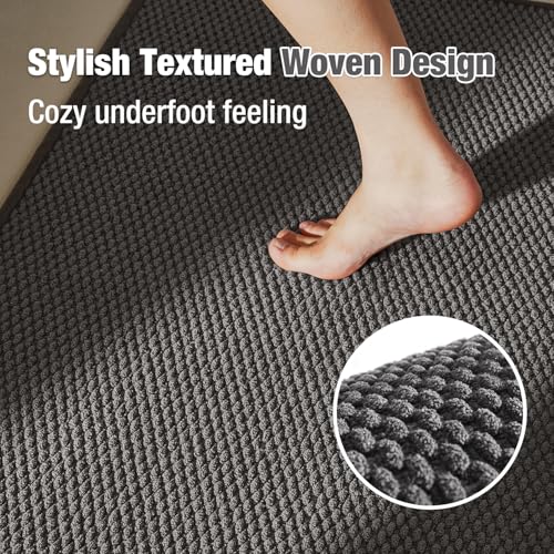 Tyuu Bathroom Rugs Non Slip Washable Bath Rugs Super Absorbent Chenille Bathroom Rug For Bathroom Thin Bath Mats For Bathroom Mat Quick Dry Bath Mat Low Pile Bathroom Rug thumb #2